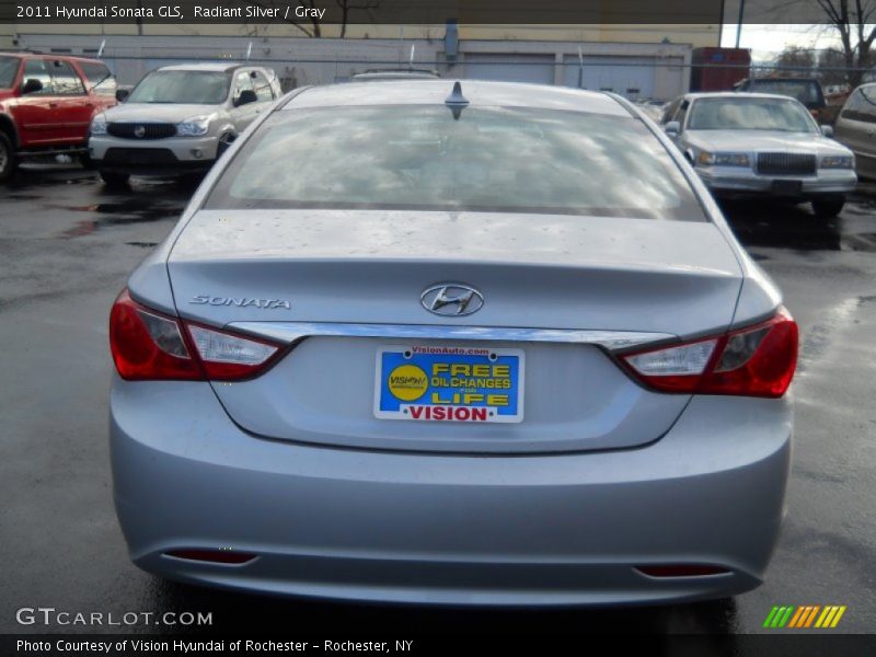 Radiant Silver / Gray 2011 Hyundai Sonata GLS