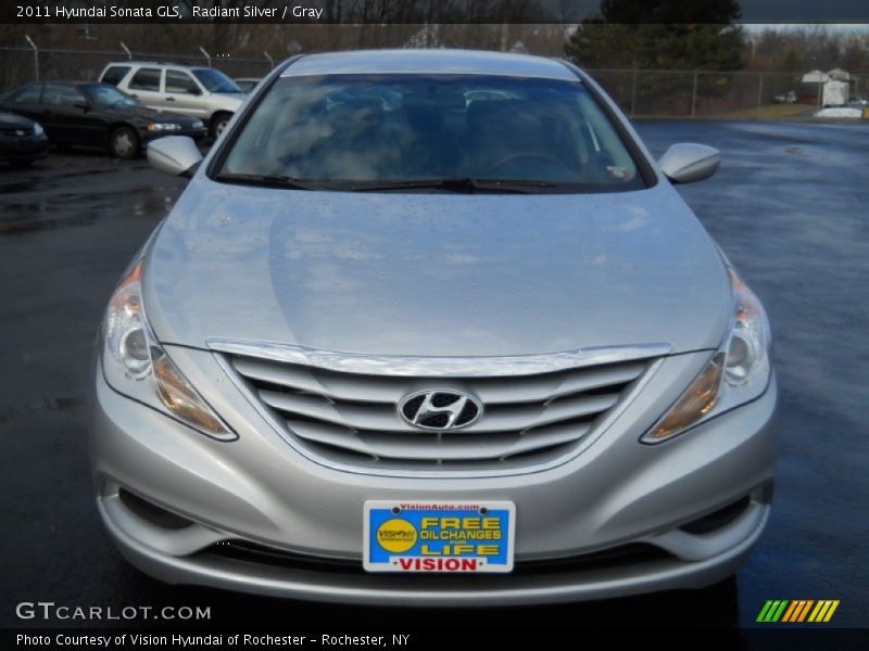 Radiant Silver / Gray 2011 Hyundai Sonata GLS
