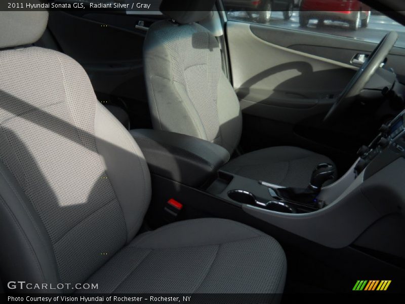 Radiant Silver / Gray 2011 Hyundai Sonata GLS