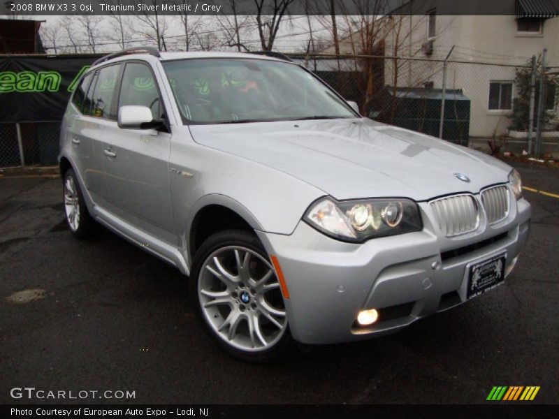 Titanium Silver Metallic / Grey 2008 BMW X3 3.0si