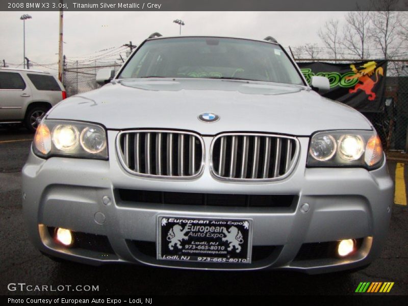 Titanium Silver Metallic / Grey 2008 BMW X3 3.0si