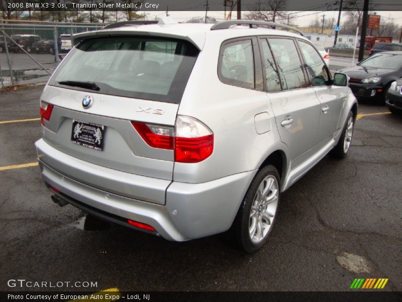 Titanium Silver Metallic / Grey 2008 BMW X3 3.0si