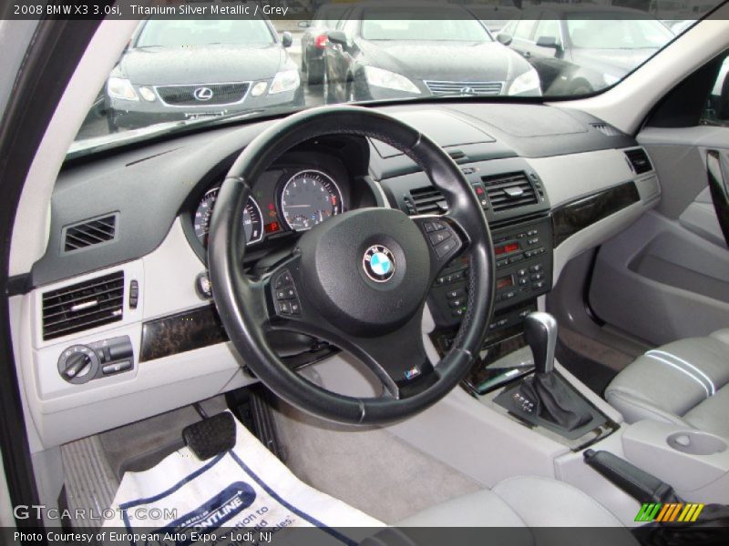 Titanium Silver Metallic / Grey 2008 BMW X3 3.0si
