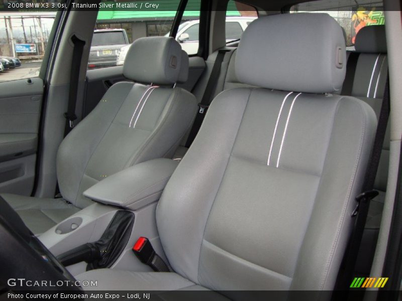 Titanium Silver Metallic / Grey 2008 BMW X3 3.0si