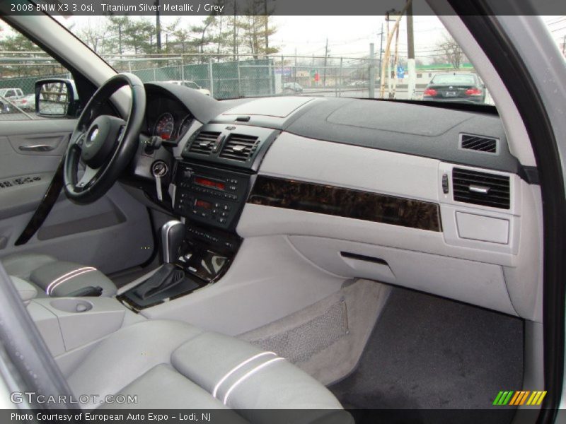 Titanium Silver Metallic / Grey 2008 BMW X3 3.0si