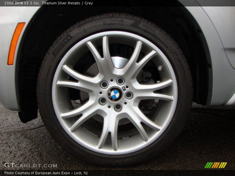 Titanium Silver Metallic / Grey 2008 BMW X3 3.0si