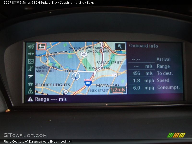Navigation of 2007 5 Series 530xi Sedan