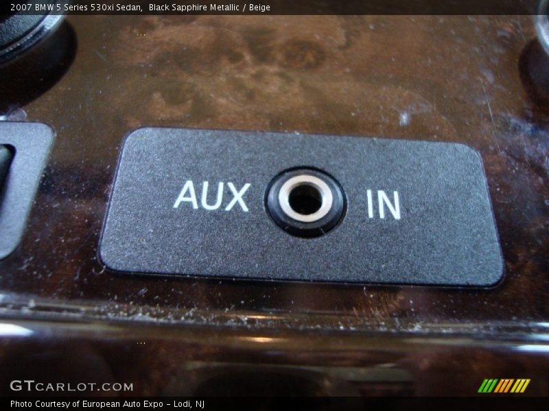 Black Sapphire Metallic / Beige 2007 BMW 5 Series 530xi Sedan