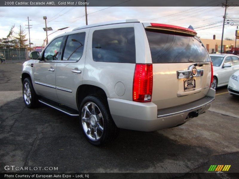 Gold Mist / Ebony 2008 Cadillac Escalade AWD