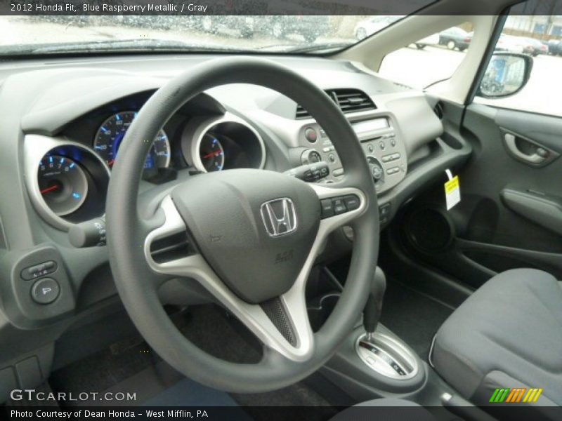 Blue Raspberry Metallic / Gray 2012 Honda Fit