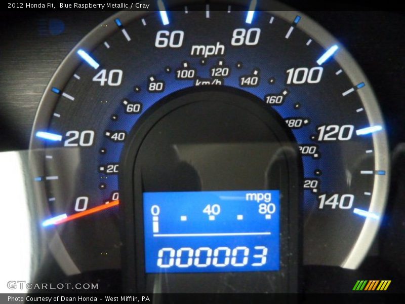 Blue Raspberry Metallic / Gray 2012 Honda Fit