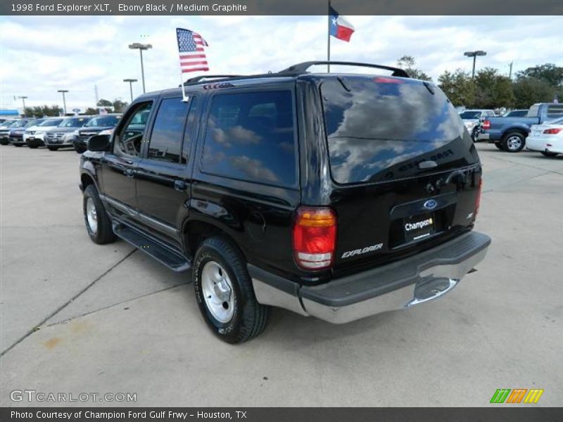 Ebony Black / Medium Graphite 1998 Ford Explorer XLT