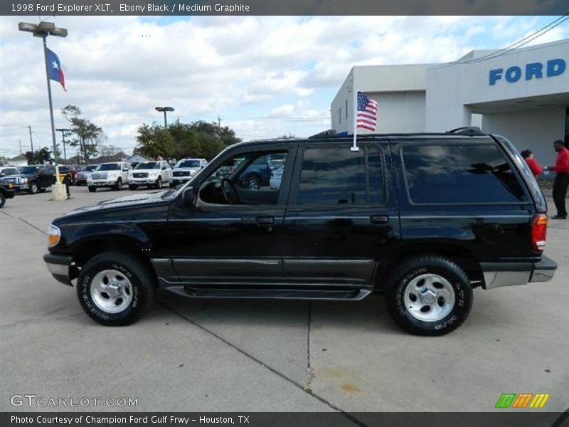 Ebony Black / Medium Graphite 1998 Ford Explorer XLT