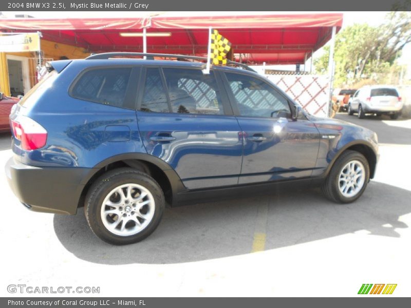 Mystic Blue Metallic / Grey 2004 BMW X3 2.5i