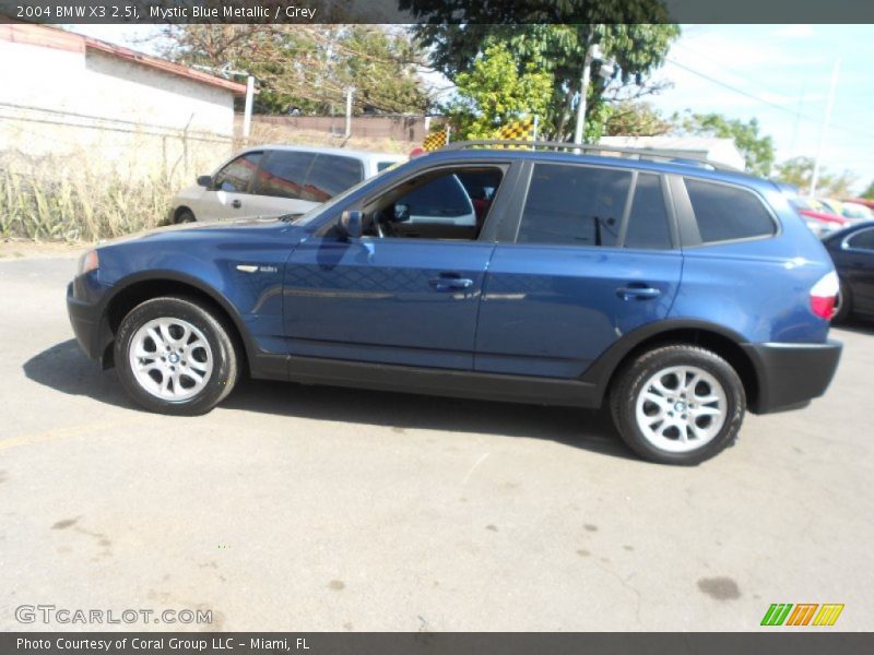 Mystic Blue Metallic / Grey 2004 BMW X3 2.5i