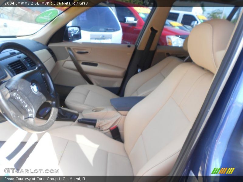 Mystic Blue Metallic / Grey 2004 BMW X3 2.5i