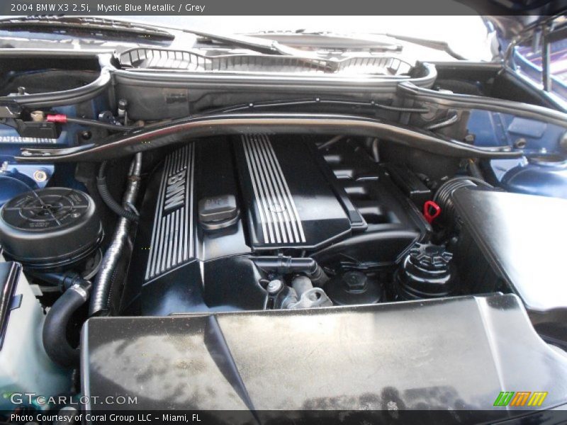 Mystic Blue Metallic / Grey 2004 BMW X3 2.5i