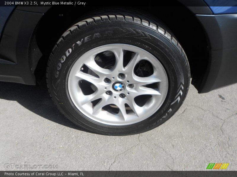 Mystic Blue Metallic / Grey 2004 BMW X3 2.5i