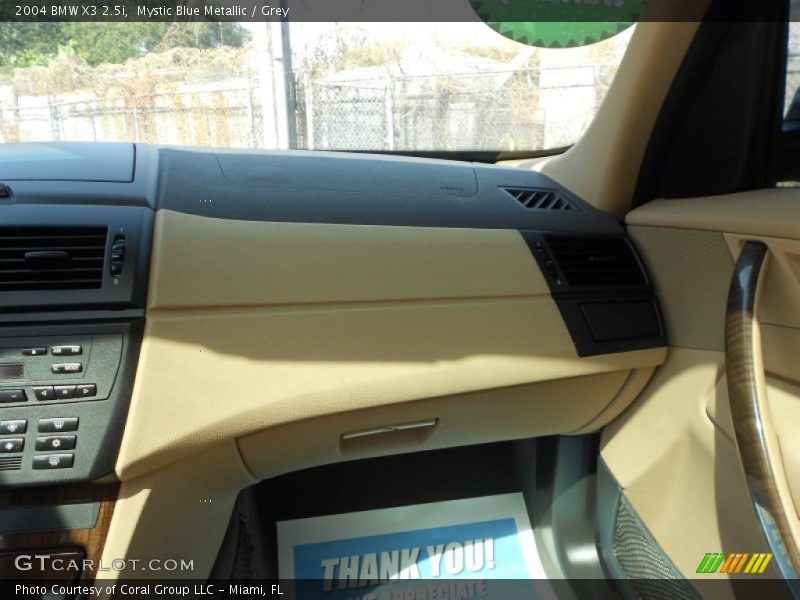 Mystic Blue Metallic / Grey 2004 BMW X3 2.5i