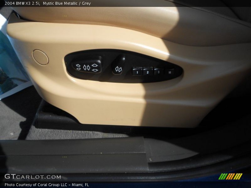 Mystic Blue Metallic / Grey 2004 BMW X3 2.5i
