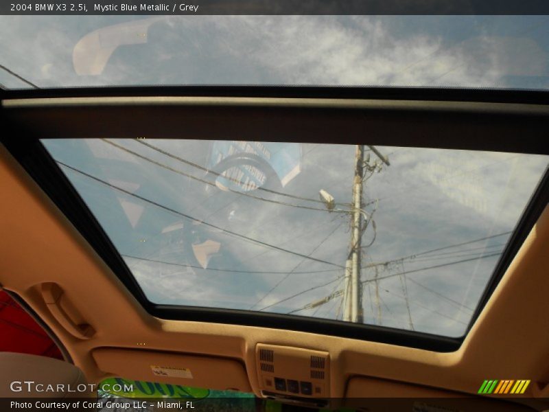 Mystic Blue Metallic / Grey 2004 BMW X3 2.5i