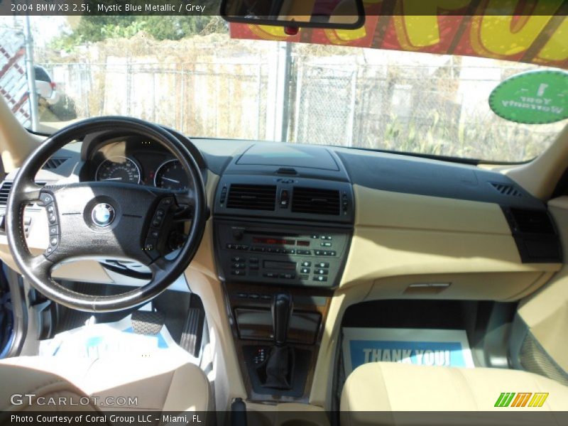Mystic Blue Metallic / Grey 2004 BMW X3 2.5i