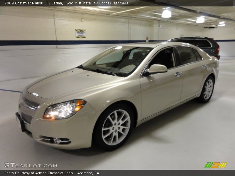 Gold Mist Metallic / Cocoa/Cashmere 2009 Chevrolet Malibu LTZ Sedan