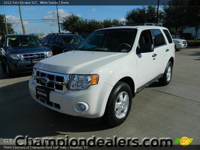 White Suede / Stone 2012 Ford Escape XLT