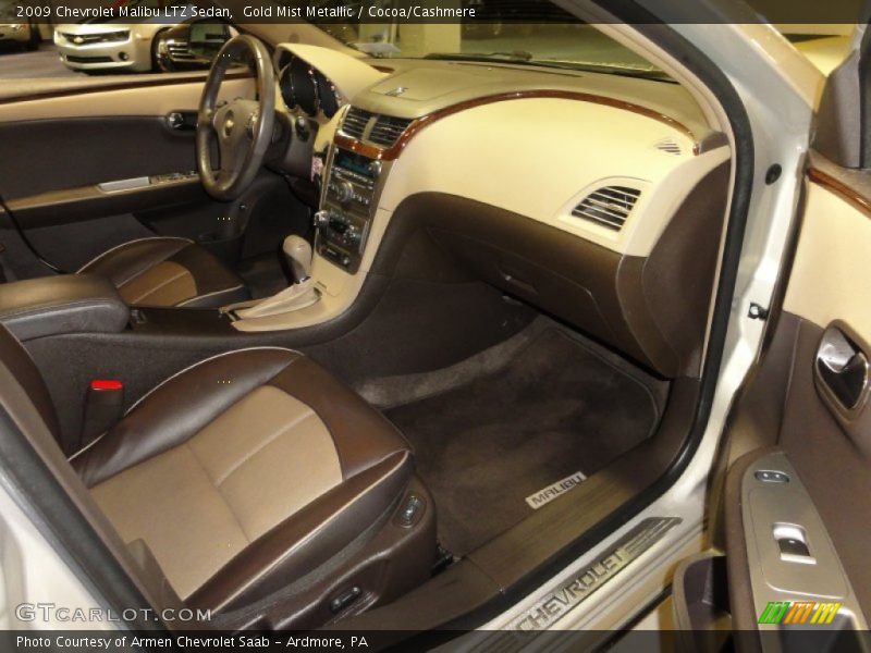 Gold Mist Metallic / Cocoa/Cashmere 2009 Chevrolet Malibu LTZ Sedan