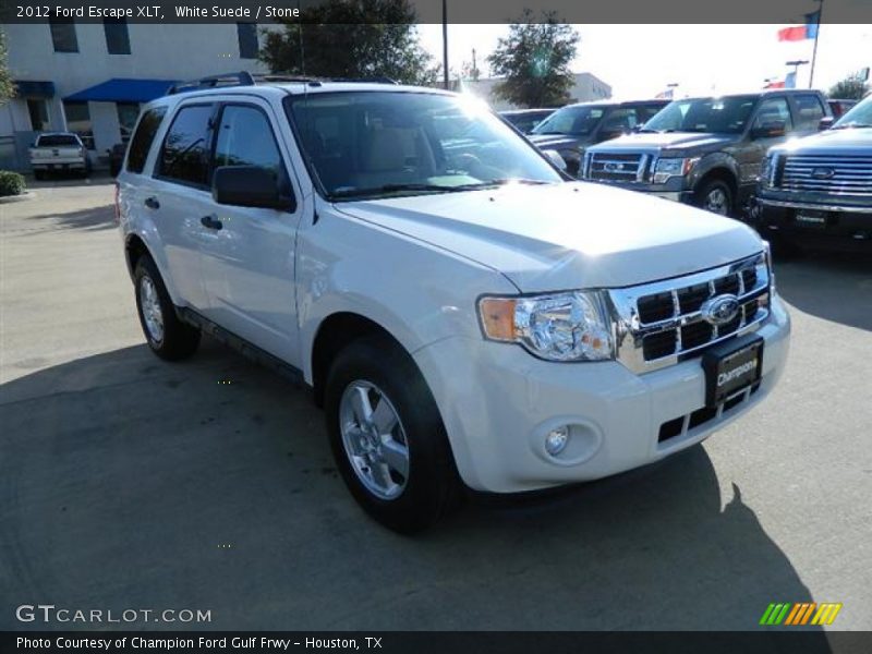 White Suede / Stone 2012 Ford Escape XLT