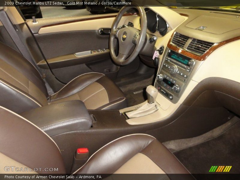 Gold Mist Metallic / Cocoa/Cashmere 2009 Chevrolet Malibu LTZ Sedan