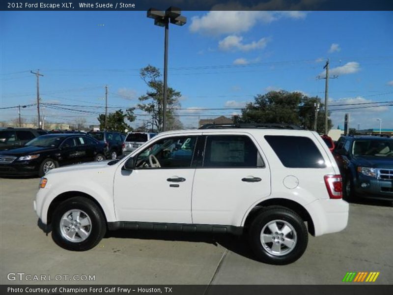 White Suede / Stone 2012 Ford Escape XLT