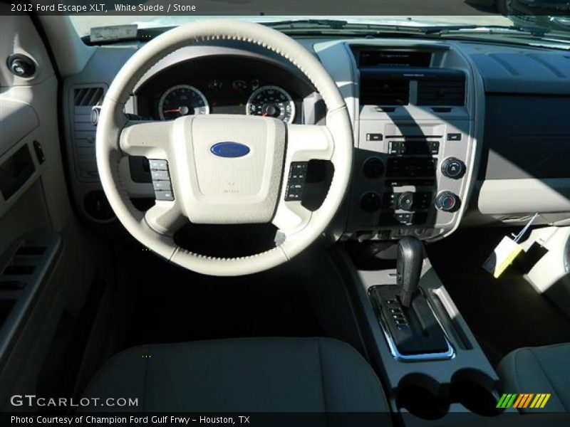 White Suede / Stone 2012 Ford Escape XLT