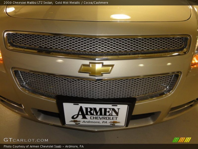 Gold Mist Metallic / Cocoa/Cashmere 2009 Chevrolet Malibu LTZ Sedan
