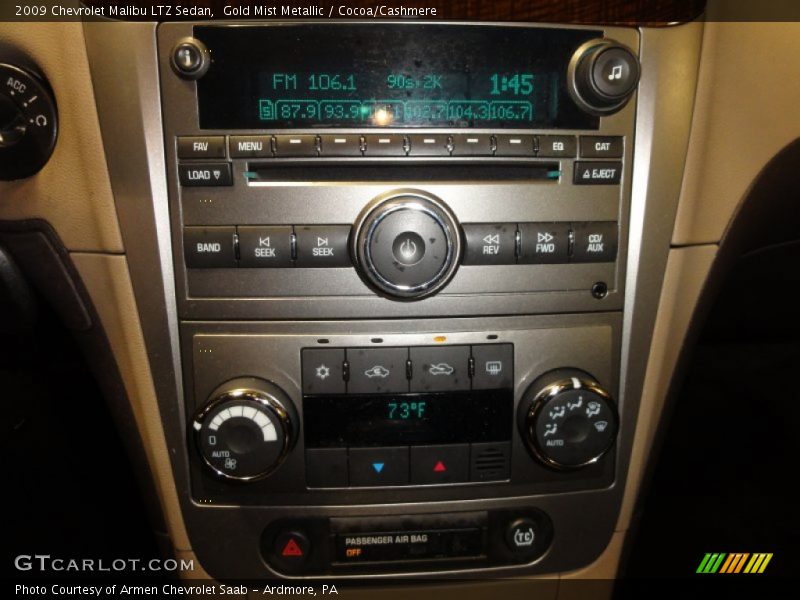 Gold Mist Metallic / Cocoa/Cashmere 2009 Chevrolet Malibu LTZ Sedan