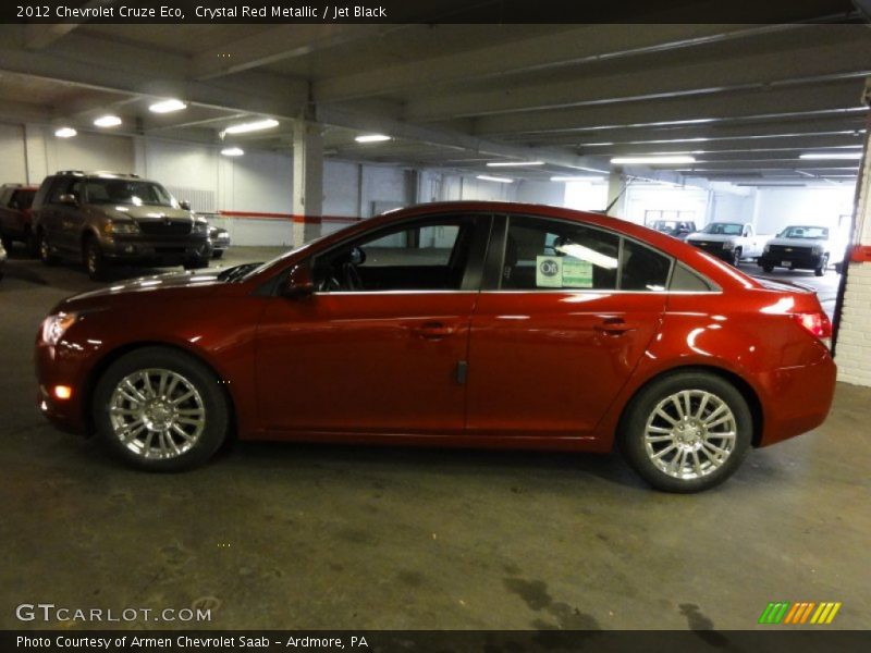 Crystal Red Metallic / Jet Black 2012 Chevrolet Cruze Eco