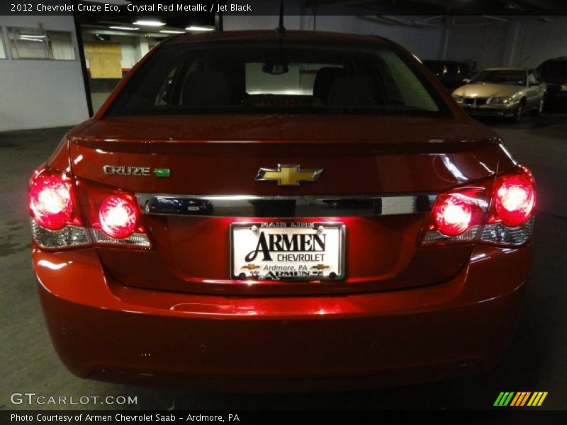 Crystal Red Metallic / Jet Black 2012 Chevrolet Cruze Eco