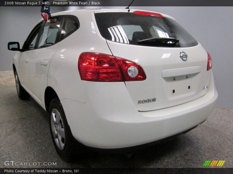 Phantom White Pearl / Black 2008 Nissan Rogue S AWD