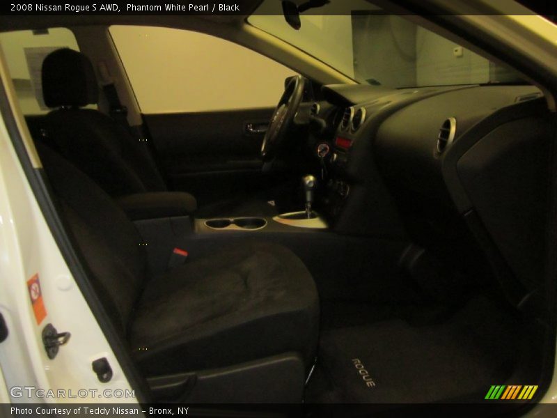 Phantom White Pearl / Black 2008 Nissan Rogue S AWD