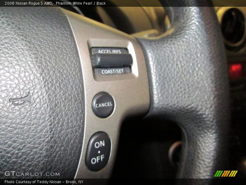 Phantom White Pearl / Black 2008 Nissan Rogue S AWD