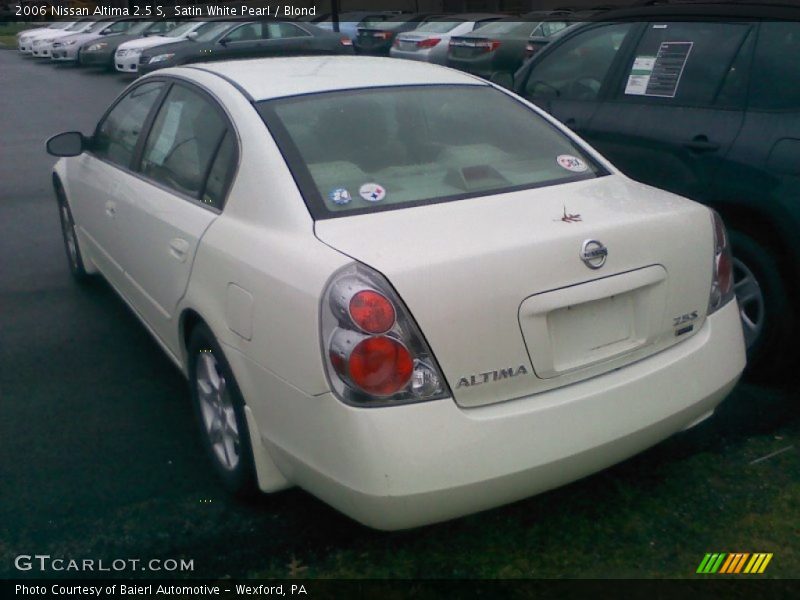 Satin White Pearl / Blond 2006 Nissan Altima 2.5 S
