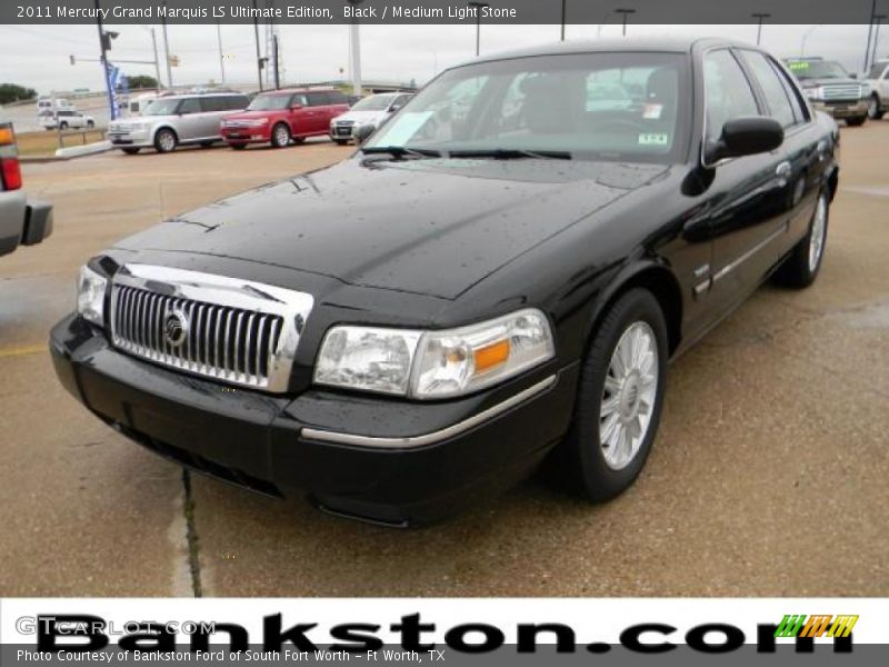 Black / Medium Light Stone 2011 Mercury Grand Marquis LS Ultimate Edition
