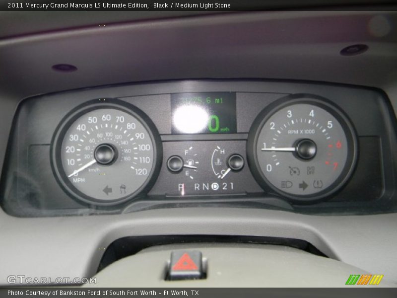 Black / Medium Light Stone 2011 Mercury Grand Marquis LS Ultimate Edition