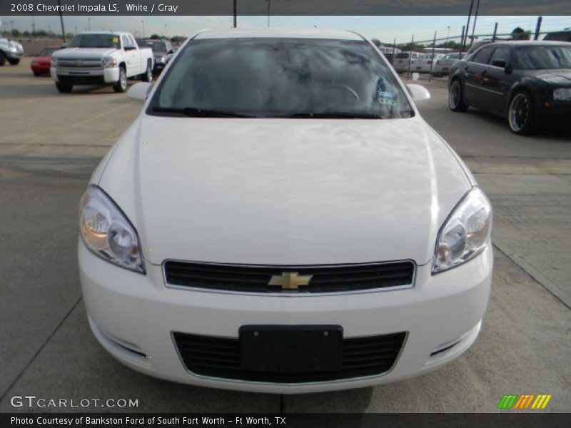White / Gray 2008 Chevrolet Impala LS