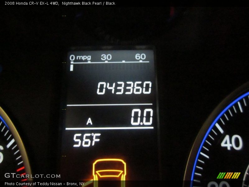 Nighthawk Black Pearl / Black 2008 Honda CR-V EX-L 4WD