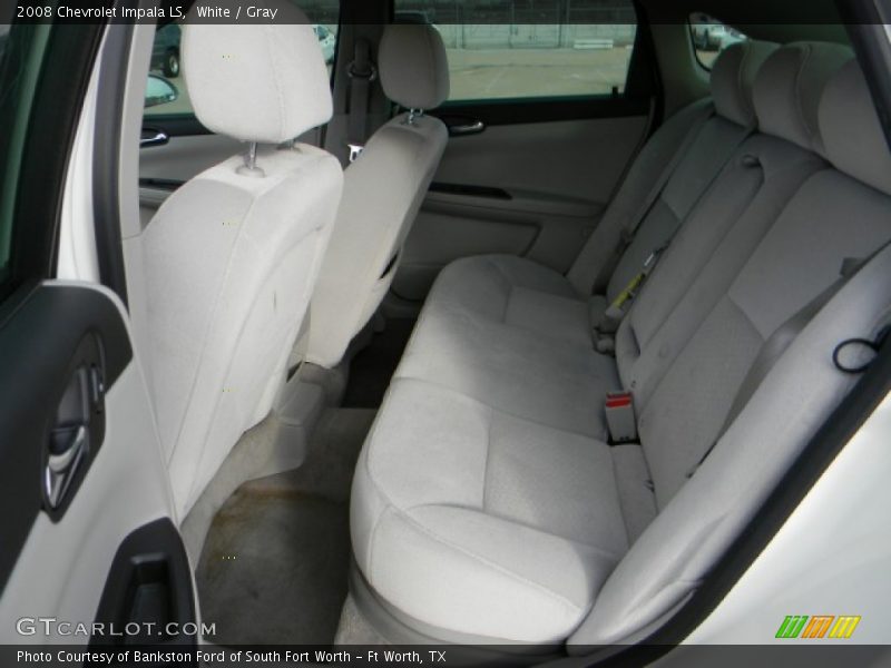 White / Gray 2008 Chevrolet Impala LS