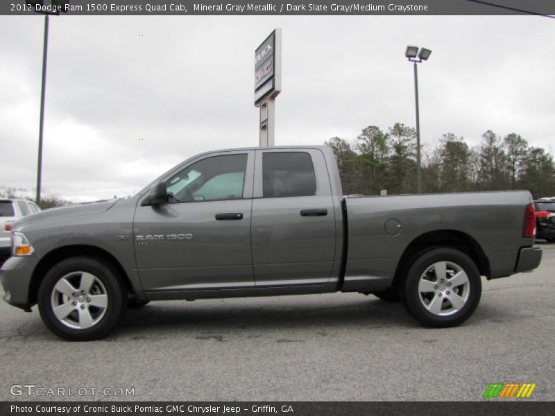 Mineral Gray Metallic / Dark Slate Gray/Medium Graystone 2012 Dodge Ram 1500 Express Quad Cab