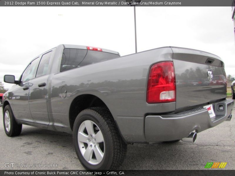 Mineral Gray Metallic / Dark Slate Gray/Medium Graystone 2012 Dodge Ram 1500 Express Quad Cab