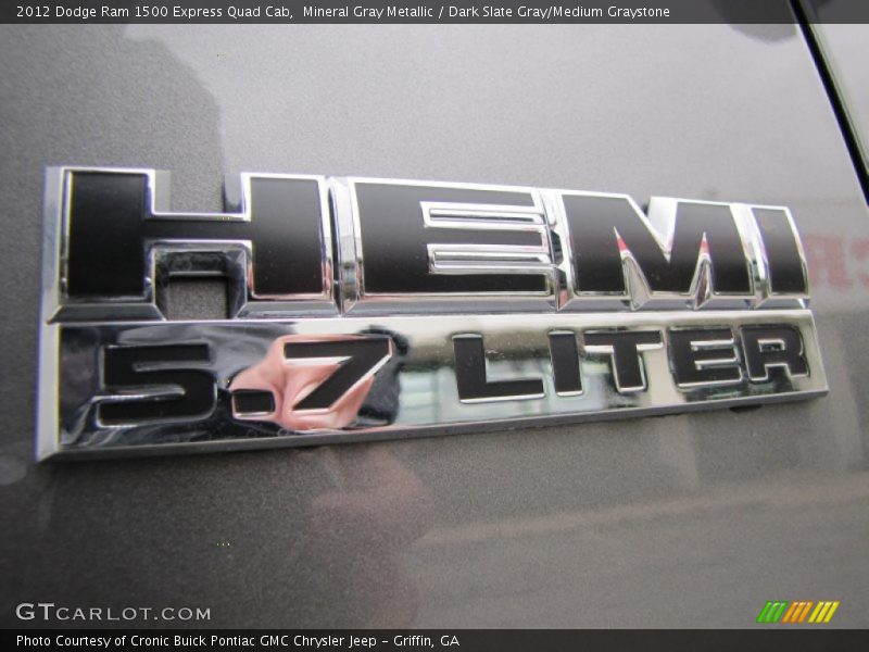 Mineral Gray Metallic / Dark Slate Gray/Medium Graystone 2012 Dodge Ram 1500 Express Quad Cab