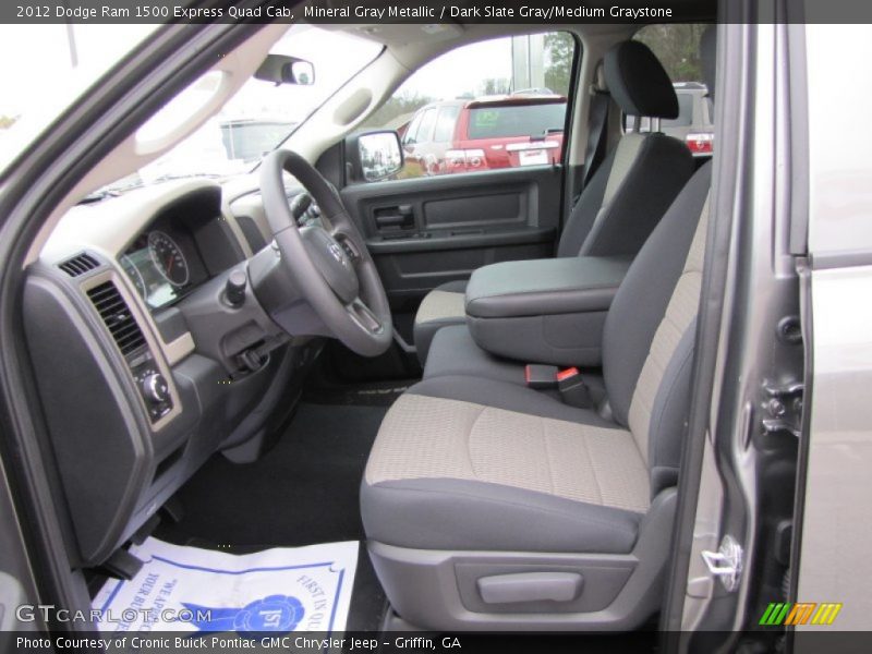 Mineral Gray Metallic / Dark Slate Gray/Medium Graystone 2012 Dodge Ram 1500 Express Quad Cab